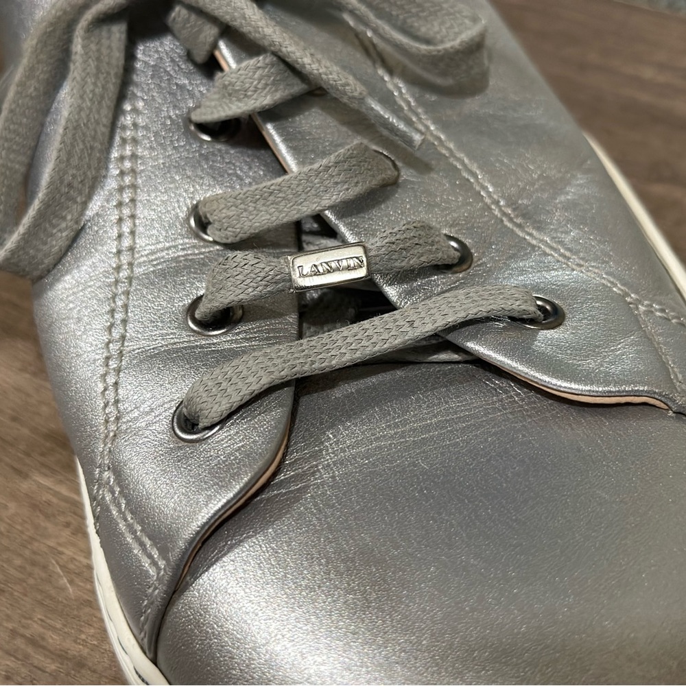11.5 men’s lanvin shoes silver color